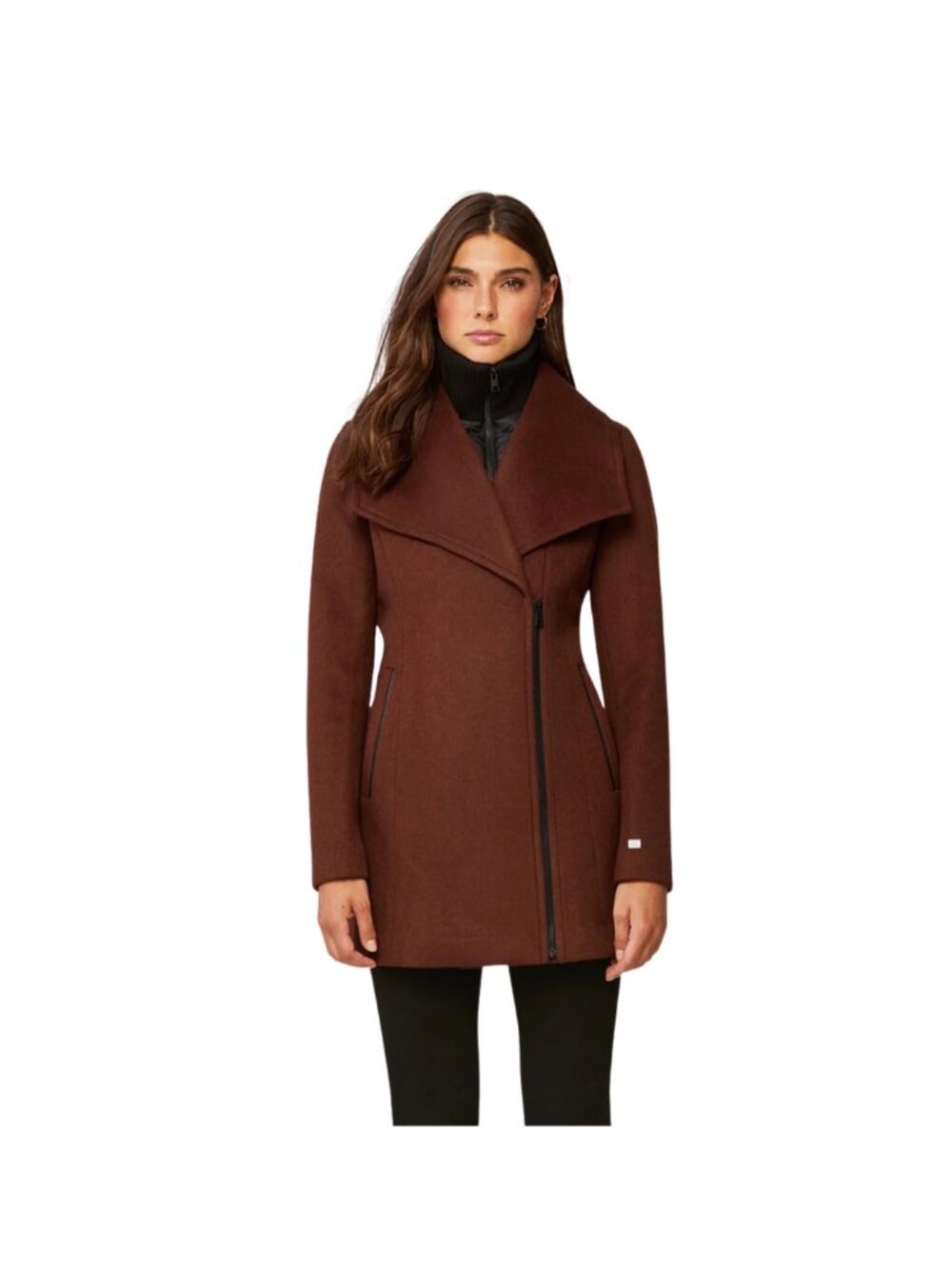 Soia & Kyo Orange Wool Coat